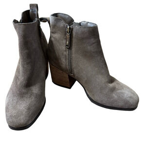 Blondo Suede Ankle Boots in Taupe waterproof 6.5M